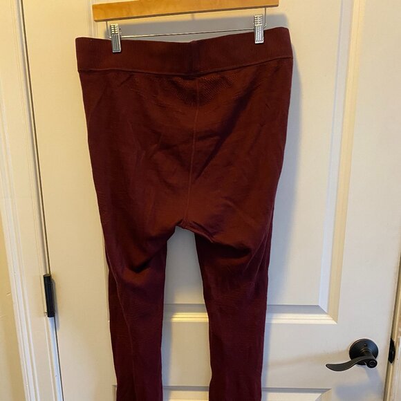 Smartwool Intraknit 200 Base Layer Merino Wool Maroon/Burnt Orange Bottoms - Picture 2 of 7